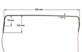 Αντίσταση 350Watt, 110Volt, 53cm απόψυξης ψυγείου ΓΕΝΙΚΗΣ ΧΡΗΣΗΣ Αμερικάνικου Τύπου