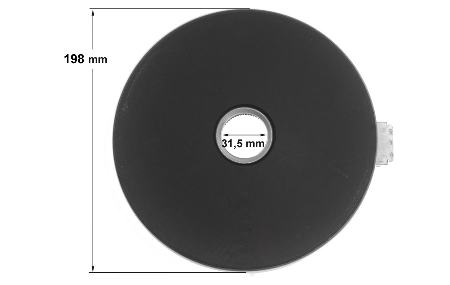 Εστία κουζίνας αυτόματη Φ180  D198mm 2000watt 220volt, μεγάλο προφίλ 9mm