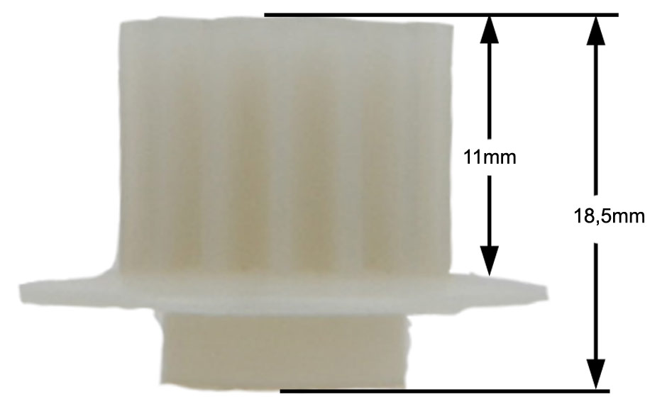 Γρανάζι πλαστικό στο μοτέρ μίξερ MOULINEX original