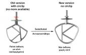 Αναδευτήρας Φ9,5mm, τύπου "Κ" (χωρίς ασφάλεια, αλουμινένιος) μίξερ KENWOOD A7...A9... original