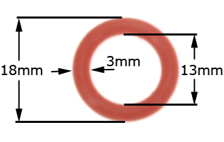 Φλάντζα 18 X 12 X 3mm, τάπας λέβητα ατμοσυστήματος ARIETE / SINGER ... original